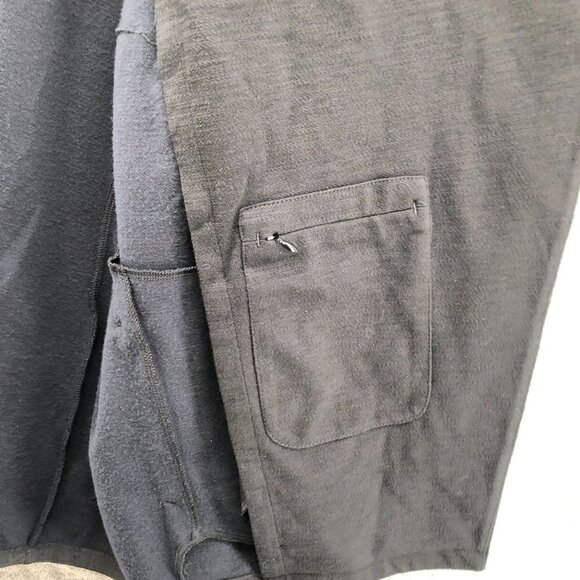 Deharo Labs Technical Moto Zip Sweatshirt Jacket Black Womens Size L Snap Button - Picture 13 of 13